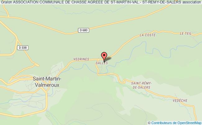ASSOCIATION COMMUNALE DE CHASSE AGREEE DE ST-MARTIN-VAL.- ST-REMY-DE-SALERS