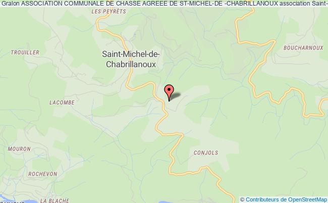 ASSOCIATION COMMUNALE DE CHASSE AGREEE DE ST-MICHEL-DE -CHABRILLANOUX