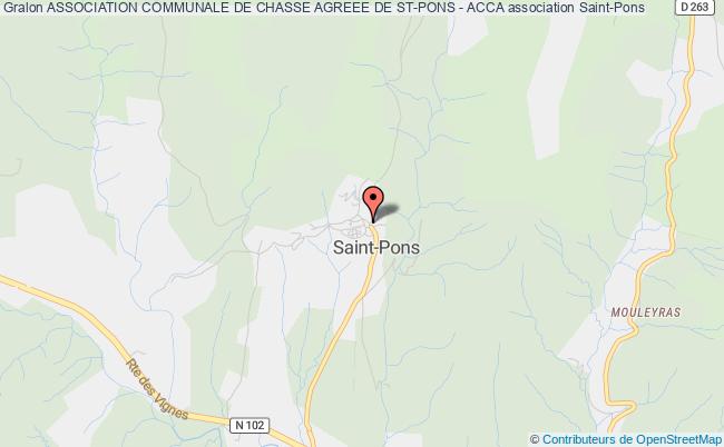ASSOCIATION COMMUNALE DE CHASSE AGREEE DE ST-PONS - ACCA
