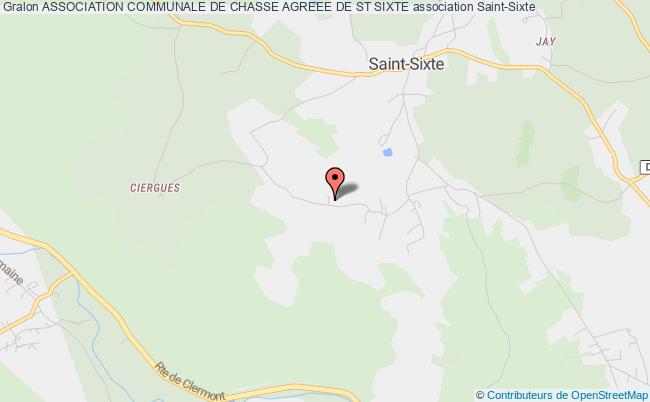 ASSOCIATION COMMUNALE DE CHASSE AGREEE DE ST SIXTE