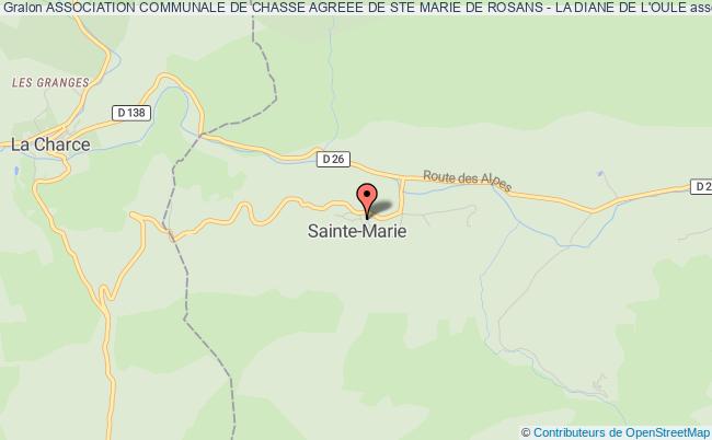 ASSOCIATION COMMUNALE DE CHASSE AGREEE DE STE MARIE DE ROSANS - LA DIANE DE L'OULE