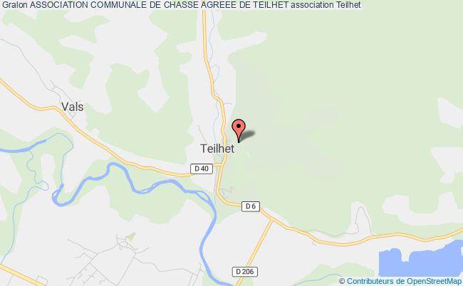 ASSOCIATION COMMUNALE DE CHASSE AGREEE DE TEILHET