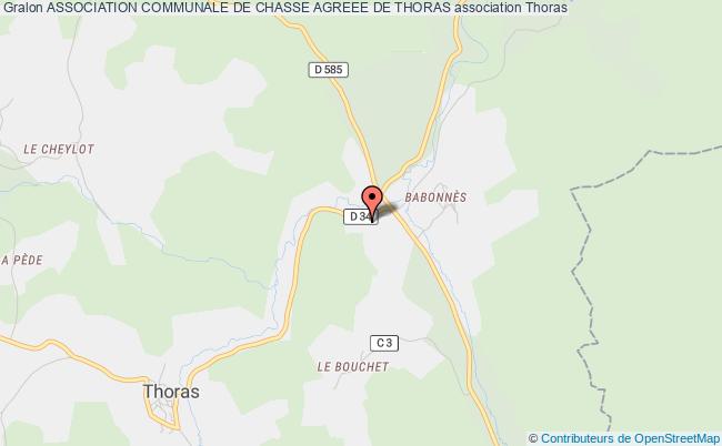 ASSOCIATION COMMUNALE DE CHASSE AGREEE DE THORAS