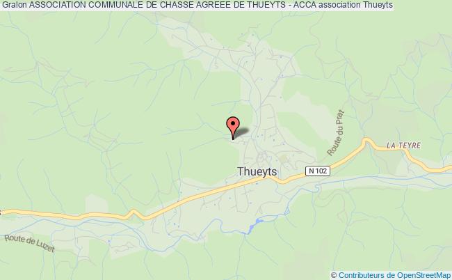 ASSOCIATION COMMUNALE DE CHASSE AGREEE DE THUEYTS - ACCA