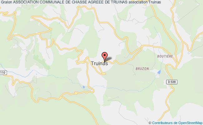 ASSOCIATION COMMUNALE DE CHASSE AGREEE DE TRUINAS