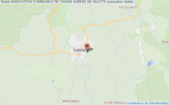 ASSOCIATION COMMUNALE DE CHASSE AGREEE DE VALETTE