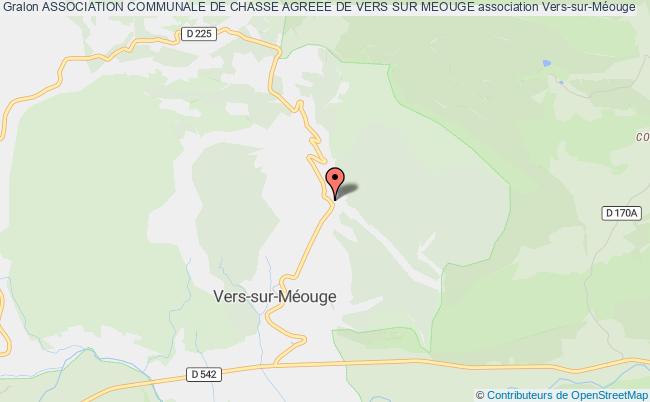 plan association Association Communale De Chasse Agreee De Vers Sur Meouge Vers-sur-Méouge