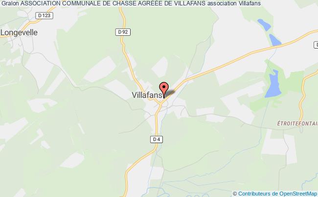 plan association Association Communale De Chasse AgrÉÉe De Villafans Villafans