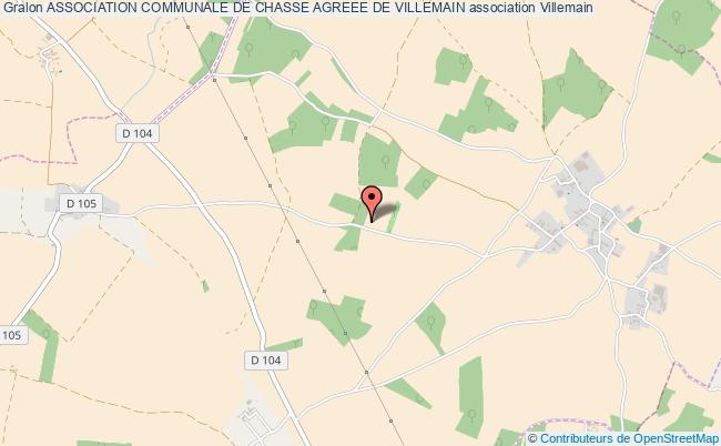 plan association Association Communale De Chasse Agreee De Villemain Villemain