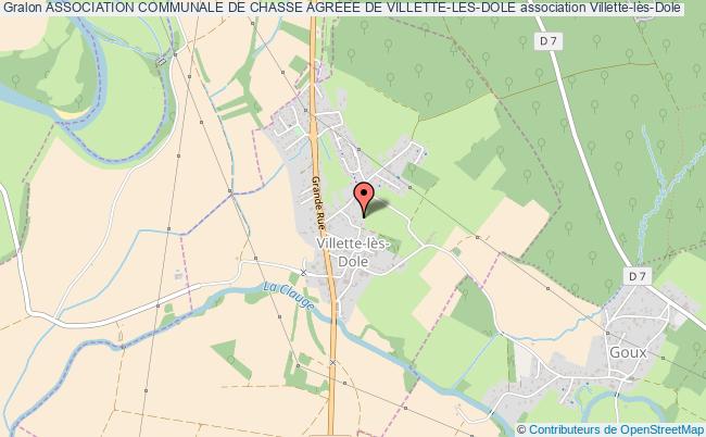 plan association Association Communale De Chasse Agreee De Villette-les-dole Villette-lès-Dole
