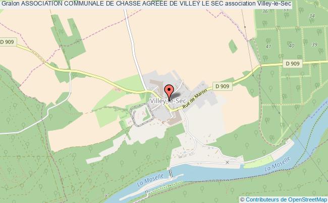 plan association Association Communale De Chasse Agreee De Villey Le Sec Villey-le-Sec