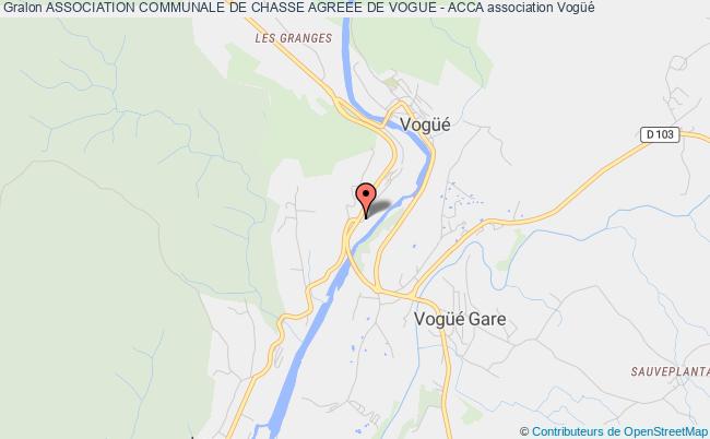ASSOCIATION COMMUNALE DE CHASSE AGREEE DE VOGUE - ACCA