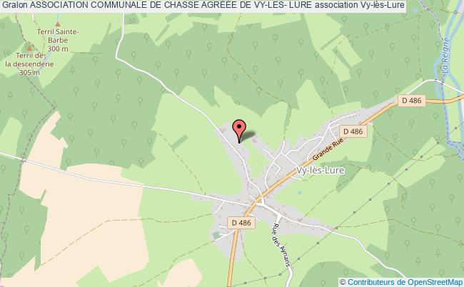 plan association Association Communale De Chasse AgrÉÉe De Vy-les- Lure Vy-lès-Lure