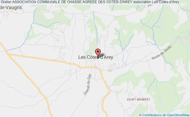 plan association Association Communale De Chasse Agreee Des Cotes-d'arey Les Côtes-d'Arey
