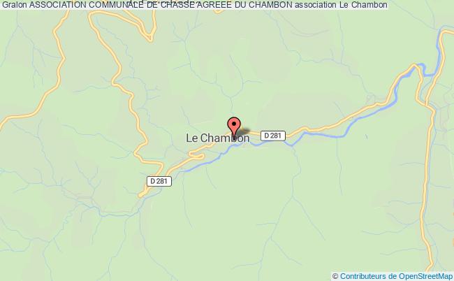 plan association Association Communale De Chasse Agreee Du Chambon Le    Chambon