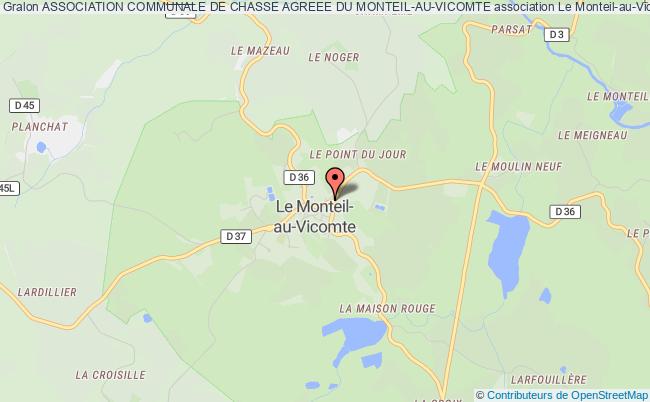 plan association Association Communale De Chasse Agreee Du Monteil-au-vicomte Le    Monteil-au-Vicomte