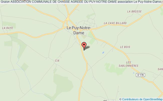 plan association Association Communale De Chasse Agreee Du Puy-notre-dame Le Puy-Notre-Dame