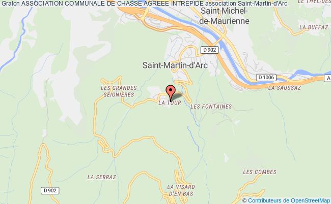 plan association Association Communale De Chasse Agreee Intrepide Saint-Martin-d'Arc