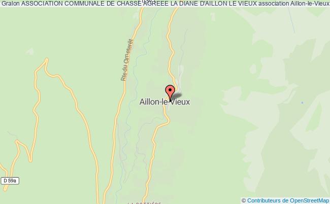 plan association Association Communale De Chasse Agreee La Diane D'aillon Le Vieux Aillon-le-Vieux