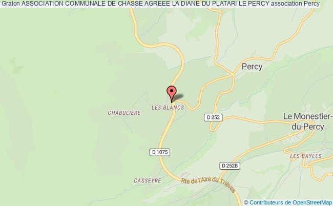 plan association Association Communale De Chasse Agreee La Diane Du Platari Le Percy Percy