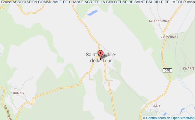 ASSOCIATION COMMUNALE DE CHASSE AGREEE LA GIBOYEUSE DE SAINT BAUDILLE DE LA TOUR