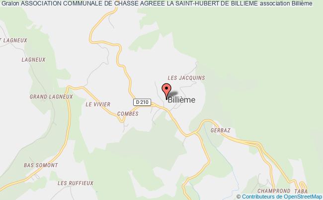 ASSOCIATION COMMUNALE DE CHASSE AGREEE LA SAINT-HUBERT DE BILLIEME