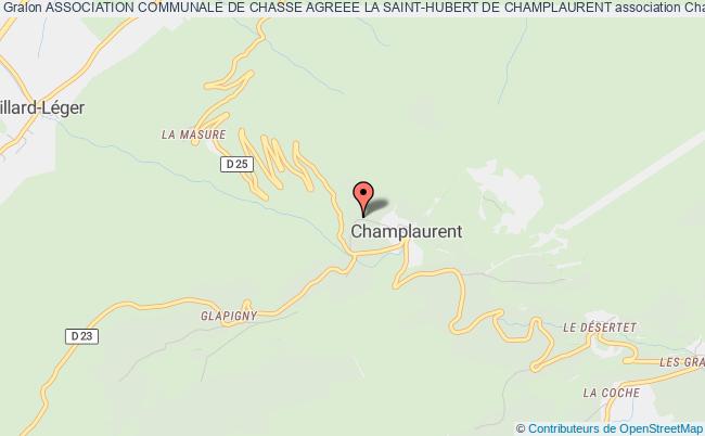 plan association Association Communale De Chasse Agreee La Saint-hubert De Champlaurent Champ-Laurent