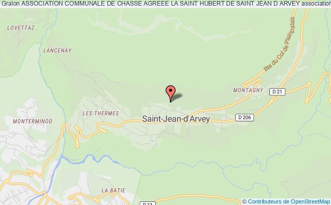 plan association Association Communale De Chasse Agreee La Saint Hubert De Saint Jean D Arvey Saint-Jean-d'Arvey