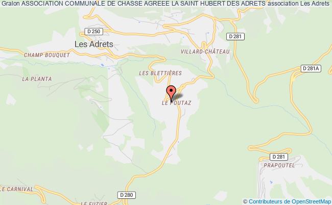 plan association Association Communale De Chasse Agreee La Saint Hubert Des Adrets Les   Adrets