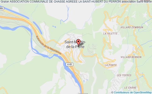 plan association Association Communale De Chasse Agreee La Saint-hubert Du Perron Saint-Martin-de-la-Porte