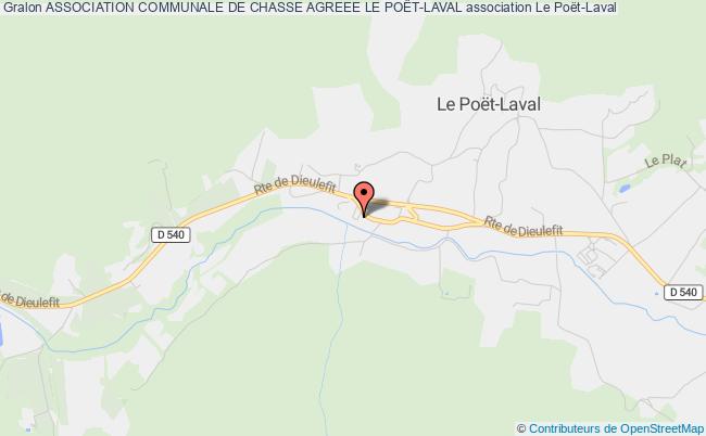 plan association Association Communale De Chasse Agreee Le PoËt-laval Le    Poët-Laval