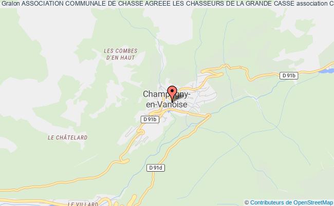 plan association Association Communale De Chasse Agreee Les Chasseurs De La Grande Casse Champagny-en-Vanoise