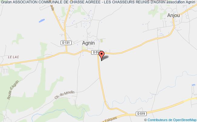 plan association Association Communale De Chasse Agreee - Les Chasseurs Reunis D'agnin Agnin