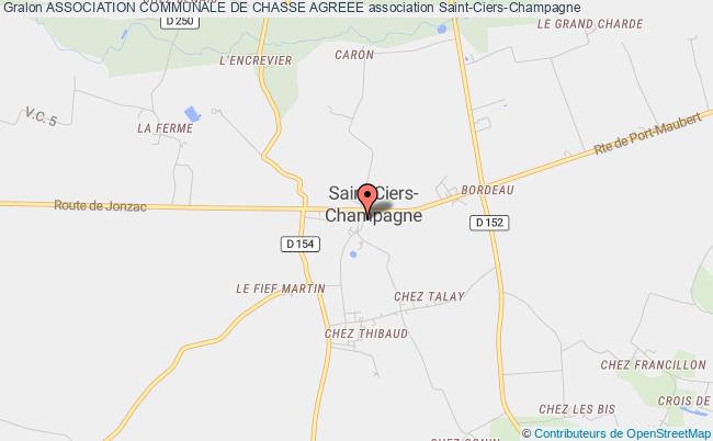 plan association Association Communale De Chasse Agreee Saint-Ciers-Champagne