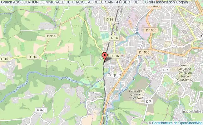 ASSOCIATION COMMUNALE DE CHASSE AGREEE SAINT-HUBERT DE COGNIN