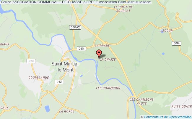 plan association Association Communale De Chasse Agreee Saint-Martial-le-Mont