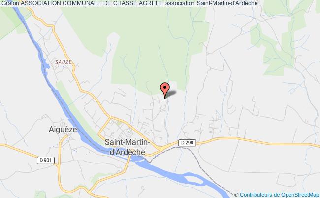 plan association Association Communale De Chasse Agreee Saint-Martin-d'Ardèche