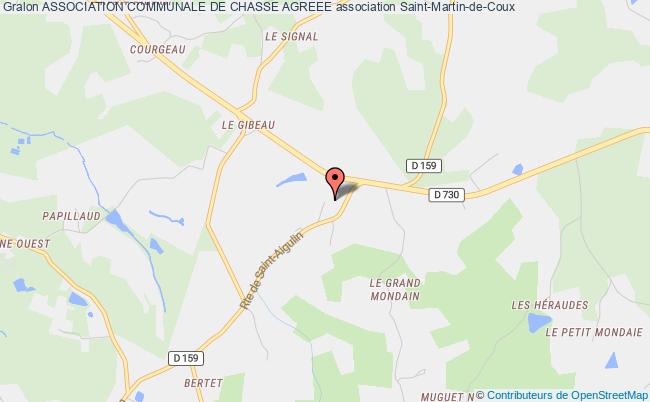 plan association Association Communale De Chasse Agreee Saint-Martin-de-Coux