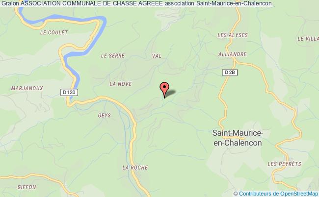 plan association Association Communale De Chasse Agreee Saint-Maurice-en-Chalencon