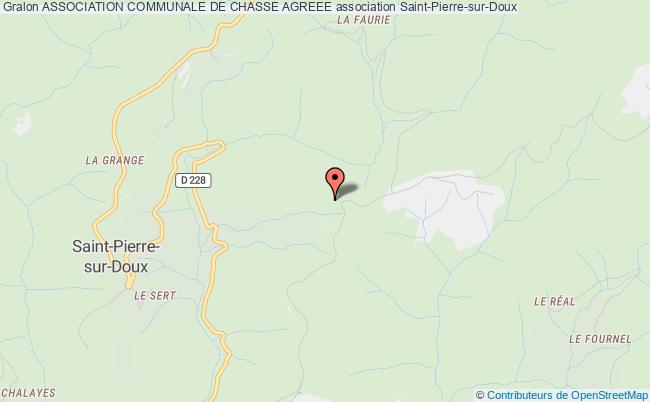 plan association Association Communale De Chasse Agreee Saint-Pierre-sur-Doux