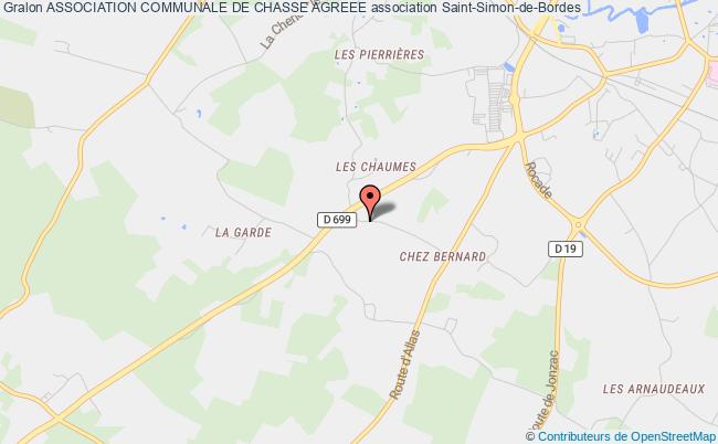 plan association Association Communale De Chasse Agreee Saint-Simon-de-Bordes