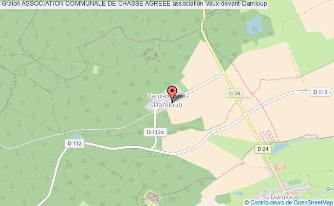 plan association Association Communale De Chasse Agreee Vaux-devant-Damloup