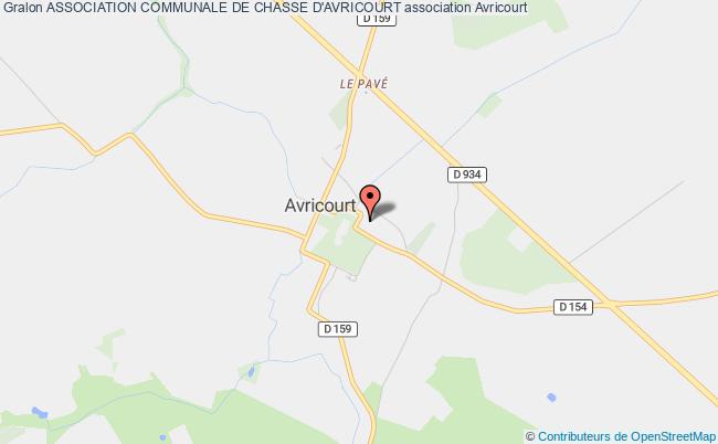 plan association Association Communale De Chasse D'avricourt Avricourt