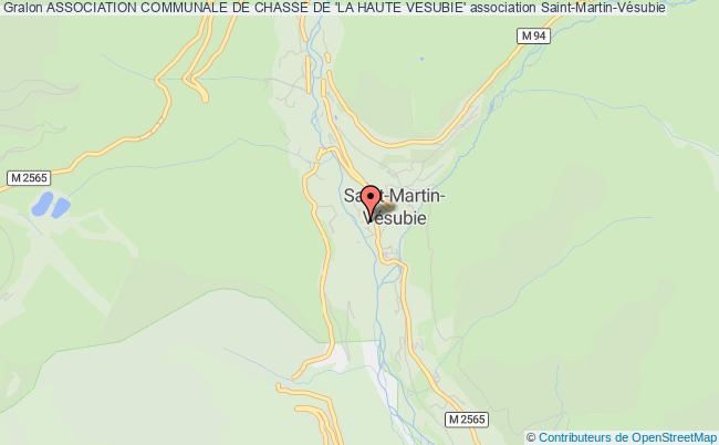 ASSOCIATION COMMUNALE DE CHASSE DE 'LA HAUTE VESUBIE'