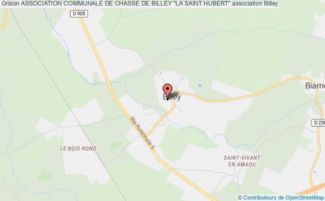 plan association Association Communale De Chasse De Billey "la Saint Hubert" Billey
