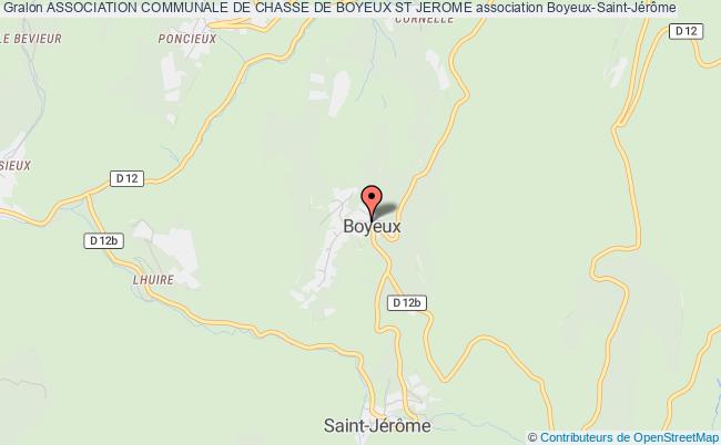plan association Association Communale De Chasse De Boyeux St Jerome Boyeux-Saint-Jérôme