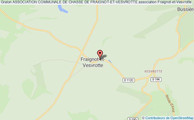 plan association Association Communale De Chasse De Fraignot-et-vesvrotte Fraignot-et-Vesvrotte