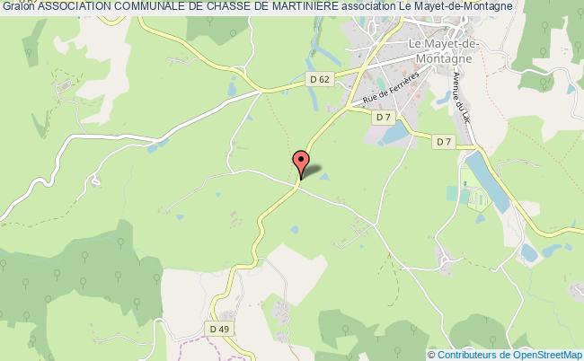 plan association Association Communale De Chasse De Martiniere Le Mayet-de-Montagne