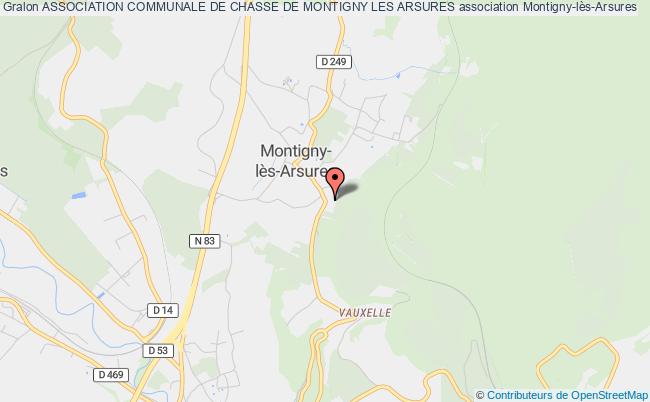 plan association Association Communale De Chasse De Montigny Les Arsures Montigny-lès-Arsures