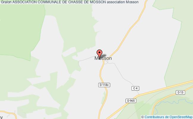 plan association Association Communale De Chasse De Mosson Mosson